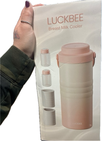 Condition photo showing New/Like New for LUCKBEE Portable Breastmilk Cooler — 16oz Breast Milk Cooler Bottle with LCD Temp Display Cooling up to 24 Hours, Breastmilk Chiller with 2 Pieces Milk Storage Bottles, Breastfeeding Essentials for Baby (Color May Vary) — Production Date: 2025/07/18