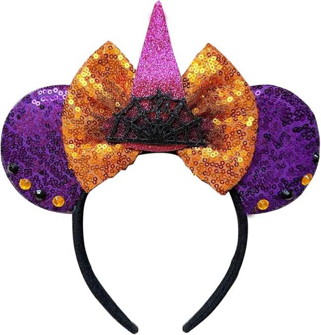 Kiddale Halloween Mouse Ear Headband Hair Hoop Headwear Headdress for Halloween Party Decorations
