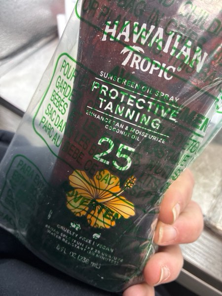 Condition photo showing New/Like New for Hawaiian Tropic Tanning Oil Pump Spray, SPF 25, 8 Fl Oz 2.67 Fl Oz (Pack of 3) SPF 25