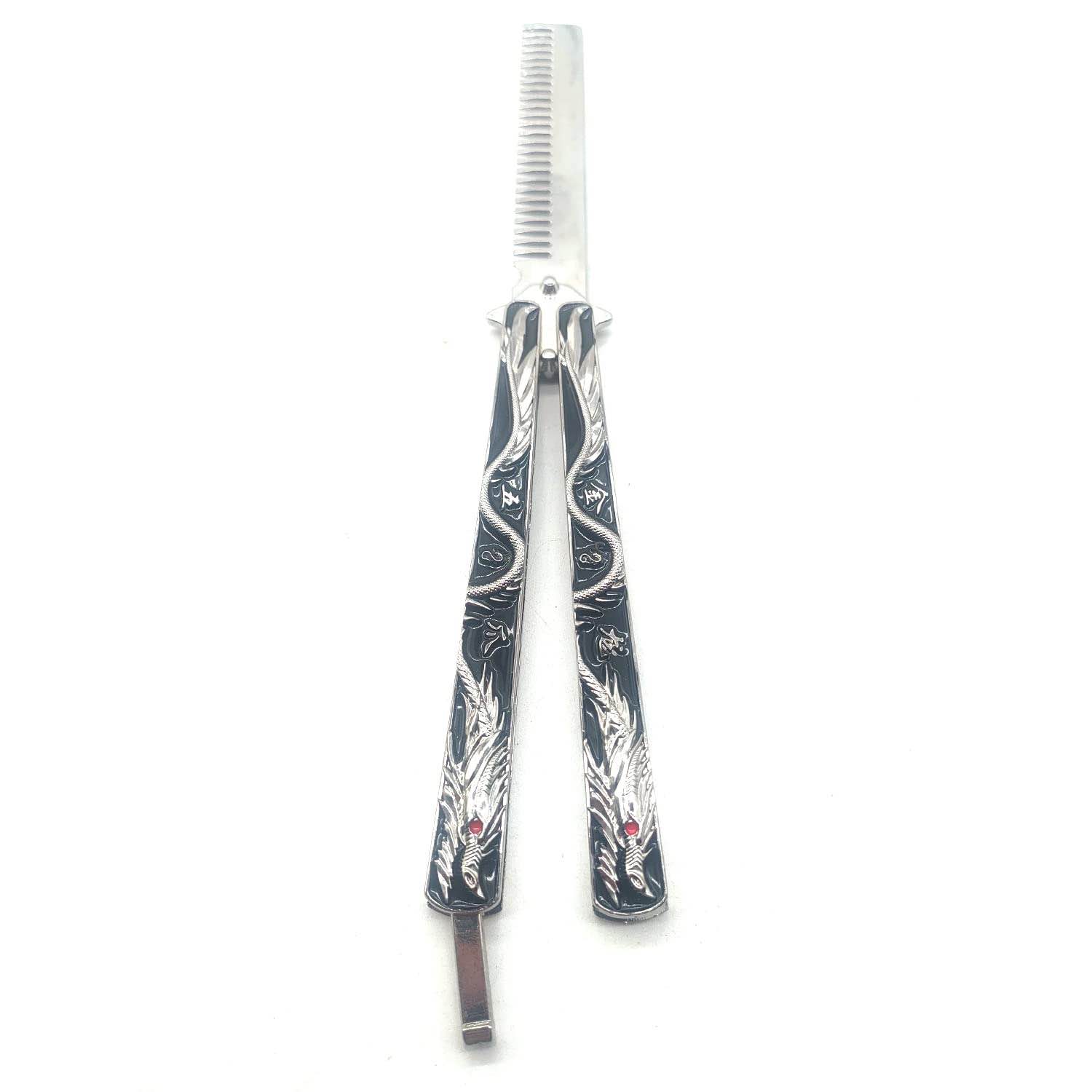 WANLIAN Beautiful Comb,Beautiful Comb Stainless Steel Folding Practice Combs Hair Styling Tools for Sport Outdoor Use (NO.5)