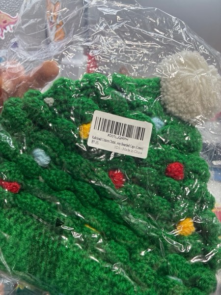 Condition photo showing New/Like New for Kafeimali Unisex Christmas Winter Knitted Crochet Beanie Santa Hat Bearded Caps Green