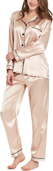 iffei womens pajama sets 2 piece silk pajamas for women matching christmas pjs with pockets