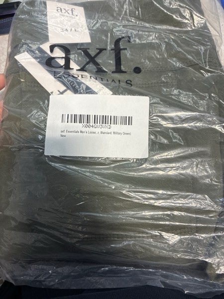 Condition photo showing New/Like New for Essentials Men’s Loose Fit Cargo Pants Casual Joggers Athletic Pants Cotton Loose Straight Sweatpants