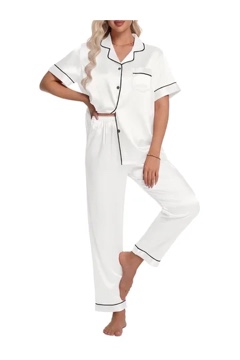 iffei womens pajama sets 2 piece silk pajamas for women matching christmas pjs with pockets