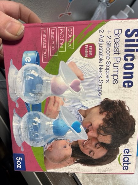 Condition photo showing New/Like New for Elate Manual Breast Pump for Breastfeeding | Silicone Milk Collector with Leak-Proof Stopper for Nursing Moms | Enhance Milk Production | BPA PVC Free – 5oz (Blue?Pink)
