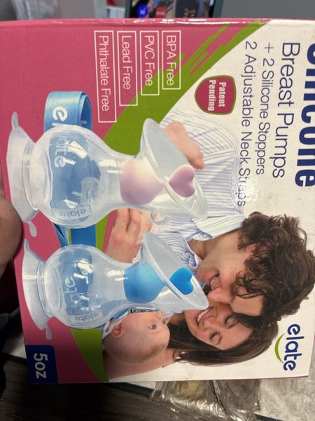Condition photo showing New/Like New for Elate Manual Breast Pump for Breastfeeding | Silicone Milk Collector with Leak-Proof Stopper for Nursing Moms | Enhance Milk Production | BPA PVC Free – 5oz (Blue?Pink)