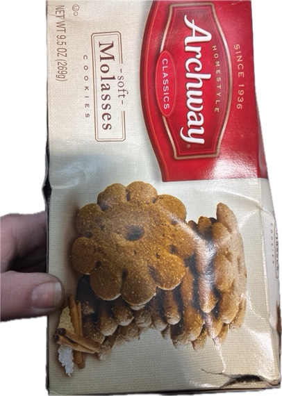 Condition photo showing As Is for Archway Cookies, Soft Molasses Cookies (9.5 Oz) — ENJOY BY: SEP 20 2025