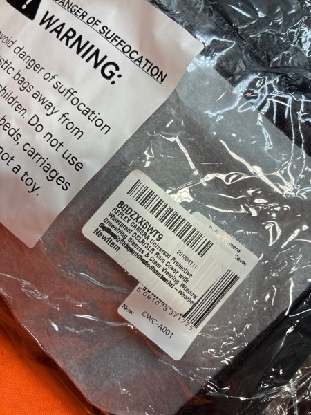 Condition photo showing New/Like New for REFLEX CAMERA Universal Protective Waterproof DSLR/SLR Rain Cover with Drawstring Sleeves & Clear Viewing Window for Sony, Canon, Nikon, Panasonic, Lightweight Nylon Protection for All-Weather Outdoor