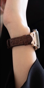 mirenzoa bowknot slim leather watch band for women compatible with apple watch small wrists pretty dressy strap 46mm 45mm 44mm 42mm 40mm
