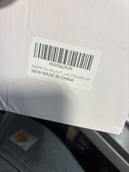 Condition photo showing New/Like New for K45WW Whisk Attachment for KitchenAid Stand Mixer, Stainless Steel Wire Whip Attachment Dishwasher Safe