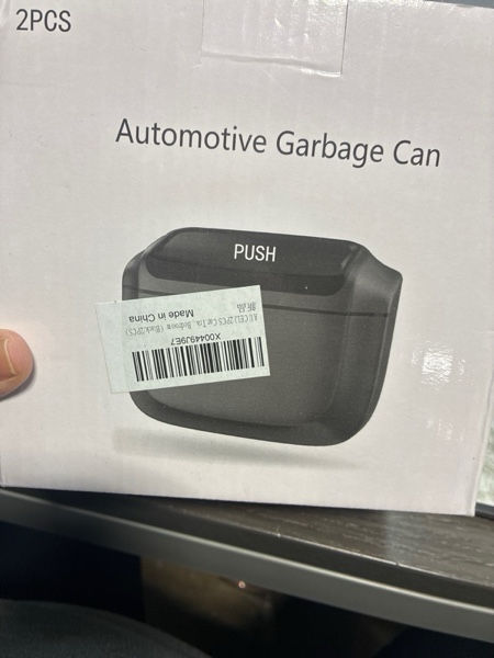 Condition photo showing New/Like New for AUCELI 2PCS Car Trash Can with Lid, Mini Automotive Built-in Storage Organizer Garbage Bag, Leakproof Vehicle Trash Bin with 4 Trash Bag, Universal for Home Office Kitchen Bedroom?Black/2PCS? 2PCS Black