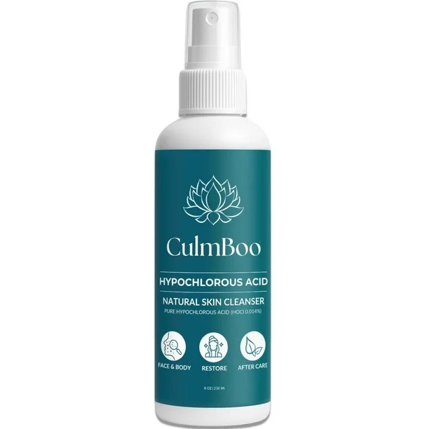 hypochlorous acid spray for face & skin - hocl, acne prone skin, eczema, natural tattoo aftercare, piercing aftercare spray, eye lash cleanser, face mist toner, wound care cleanser
