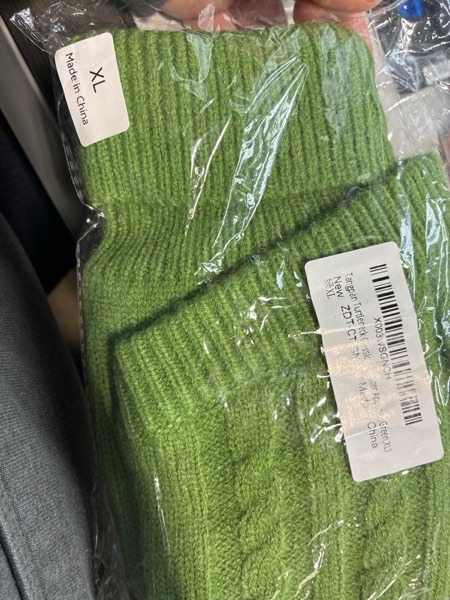 Condition photo showing New/Like New for Tangpan Turtleneck Classic Straw-Rope Pro Pet Dog Sweater Apparel (Green,XL) X-Large (Pack of 1) Green