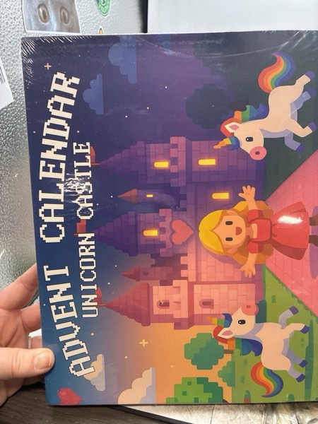 Condition photo showing New/Like New for Magnetic Blocks Advent Calendar 2025 for Girls, 24 Days of Christmas Countdown with Princess Unicorn and Castle Building Kit, Xmas Gift Stocking Stuffers for Kids