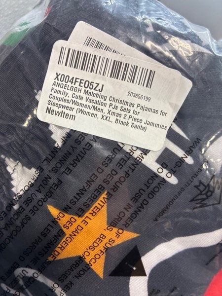 angelggh matching christmas pajamas for family, cute vacation pjs sets for couples/women/men, xmas 2 piece jammies sleepwear men small black white