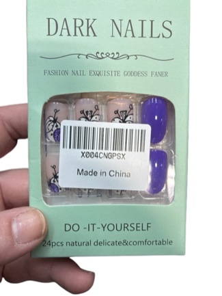 halloween press on nails short fake nails cewewp almond short fake nails purple oval acrylic nails with pumpkin designs glossy glue on nails french tips stick on nails for women and girls 24 pcs