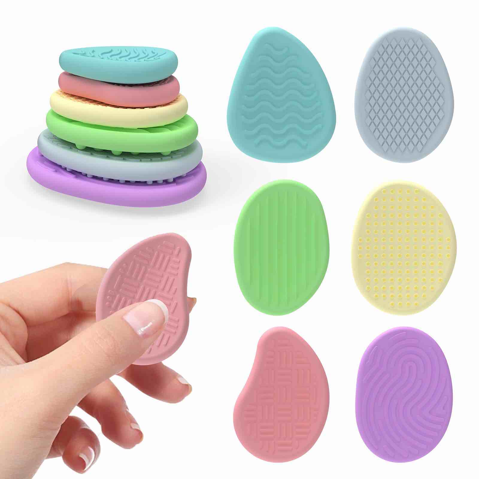 easter basket stuffers silicone worry stone for autism adhd teens silent calm down