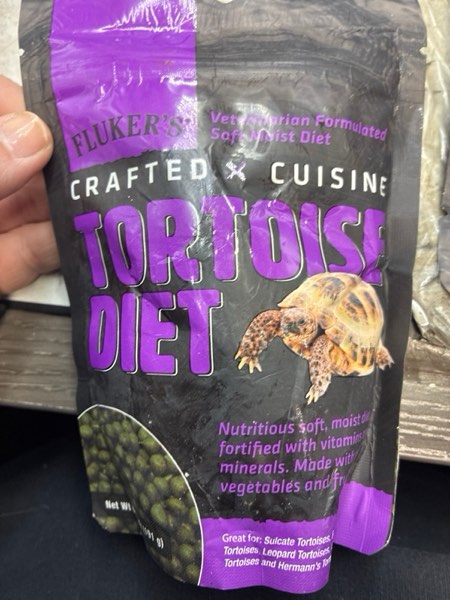 Condition photo showing New/Like New for Fluker's Crafted Cuisine Diet, Tortoise Food, Made with Real Fruits & Veggies, 6.75 oz
