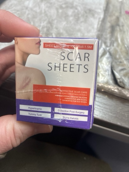 Condition photo showing New/Like New for Women's Medical soft silicone scar sheets(1.6”x59”),keloid bump removal,keloid scar treatment hydrocolloid roll,silicone scar sheets,silicone scar tape for surgical scars wrinkles