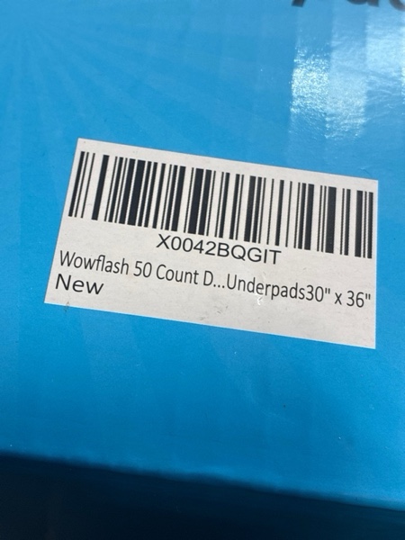 Condition photo showing New/Like New for Super Absorbency Disposable Leakproof Underpads with Quick Drying for Baby, Adults, Puppy, Dog Bed Pee Pads, Extra Large, XXL Incontinence Pads, 30” x 36”, 50 Count 50 Count 30" x 36"