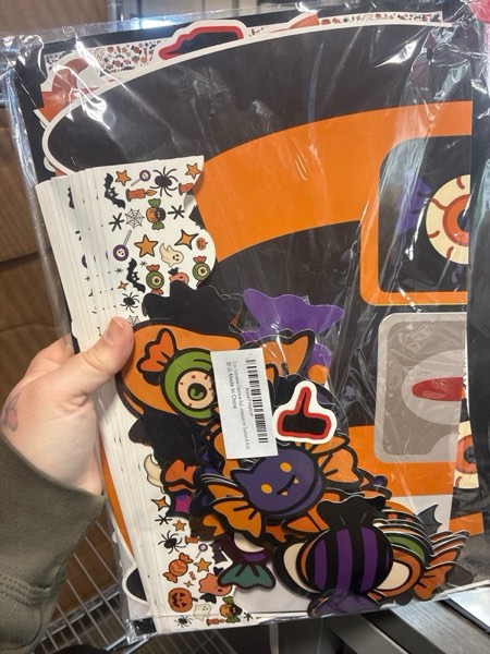 Condition photo showing New/Like New for Yedralune Halloween Bulletin Board Decorations Set — 107 Pieces, 3 Interchangeable Message Sets, Ghost and Candy for Home School Office Party, Halloween Classroom Decor