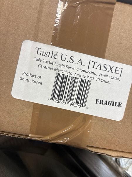 Condition photo showing New/Like New for Cafe Tastle Cappuccino, Vanilla Latte, Caramel Macchiato, 30 Piece Assortment