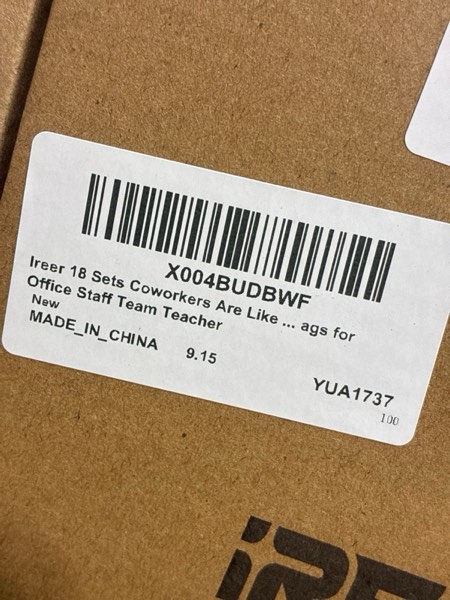 Condition photo showing New/Like New for Ireer 18 Sets Christmas Office Gifts for Coworkers, Coworkers Are Like Christmas Light Theme Ballpoint Pens with Greeting Cards and Snowflake Organza Bags Appreciation Gifts for Office Team Members