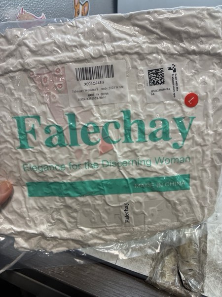Condition photo showing New/Like New for Falechay Womens Summer Tops V-Neck Short Sleeve Shirts Dressy Casual Babydoll Blouses Embroidered Eyelet Flowy Boho Clothing White Large
