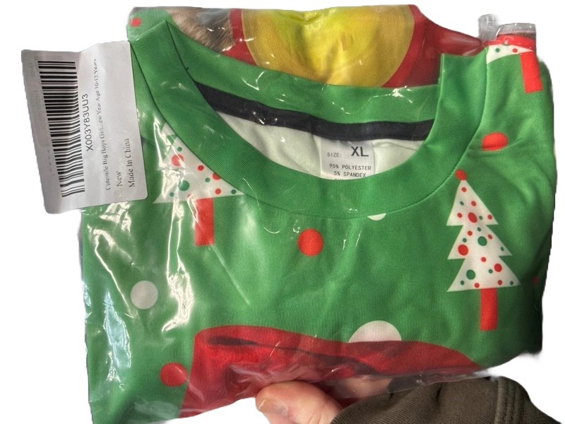 Condition photo showing New/Like New for Cutemile Kids Ugly Christmas Sweater Size 5-14 for Boys Girls Xmas Party Sweatshirt