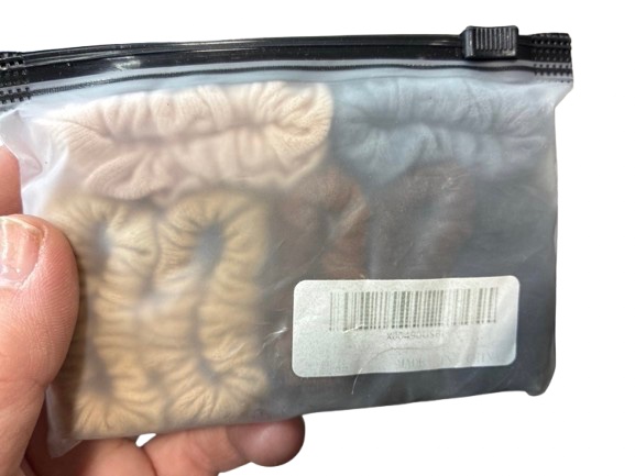Condition photo showing New/Like New for Vrose Flosi Hair Scrunchies For Women's Hair Black Seamless Hair Ties No Damage Ponytail Holders With All Day Hold Thick & Curly & Heavy Fine Hair Accessories Strong Elasticity No Snag Dents Breakage