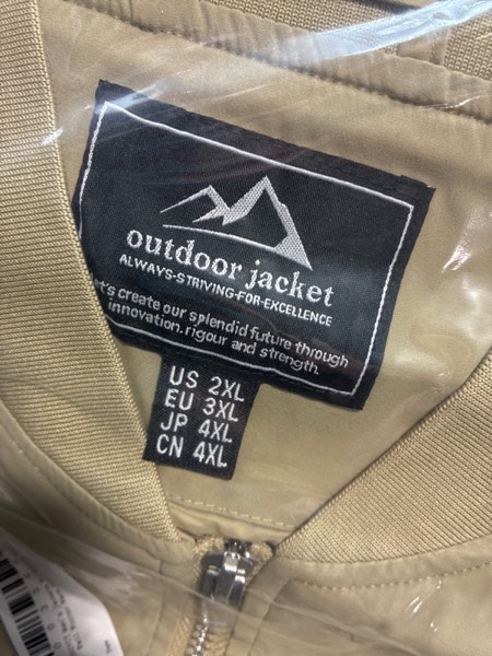 Condition photo showing New/Like New for MAGNIVIT Men's Lightweight Bomber Jacket Windbreaker Casual Fall Spring Outdoor Coat XX-Large Khaki