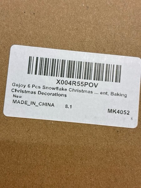 Condition photo showing New/Like New for Gejoy 6 Pcs Christmas Gingerbread Decorations 17'' Snowflake Gingerbread Tree Topper Picks Felt Branch Christmas Tree Sprays Ornament for Xmas Vase Filler New Year Craft Holiday Indoor Party Decor