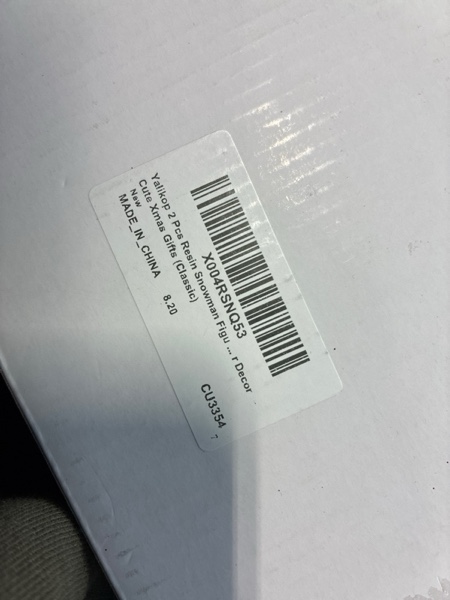 Condition photo showing New/Like New for 2 Pcs 5 Inch Snowman Figurines Rustic Christmas Table Decorations Indoor Resin Snowman Decor Tabletop Statue for Xmas Winter Party Home Office Mantle Desk Shelf Holiday Gifts(Classic)