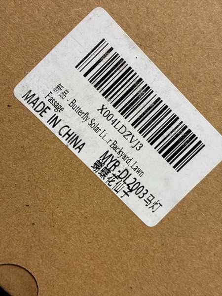 Condition photo showing New/Like New for Solar Lanterns Outdoor Waterproof Butterfly Garden Decorations Gifts for Women Gifts for Mom Grandma Birthday Gifts Hanging Solar Lanterns Outdoor for Patio Decoration, Deck, Lawn, Passageway Style-Butterfly