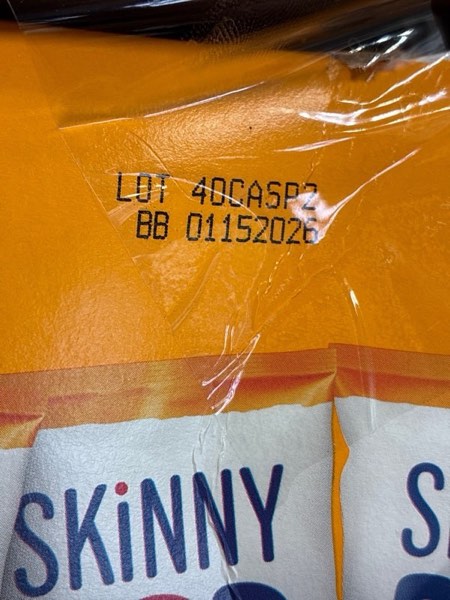 Condition photo showing Good Condition for SkinnyPop Popcorn, White Cheddar, Whole Grain, Dairy-Free Snack, 0.65oz Bags (6ct)
