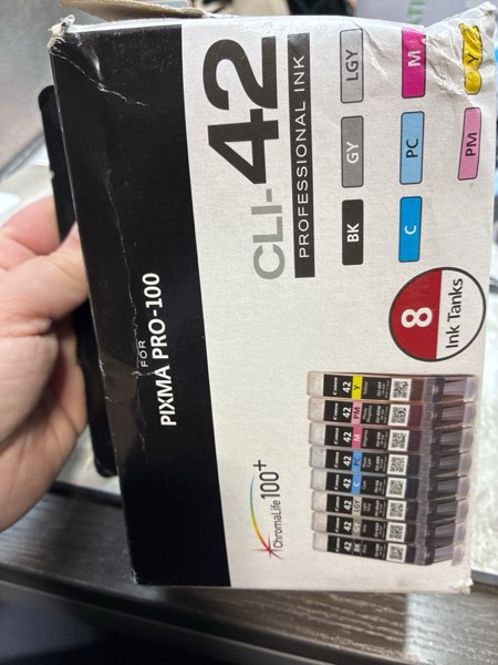 Condition photo showing As Is for Canon CLI-42 Genuine Eight Color Pack, Compatible with PIXMA PRO-100 Printers