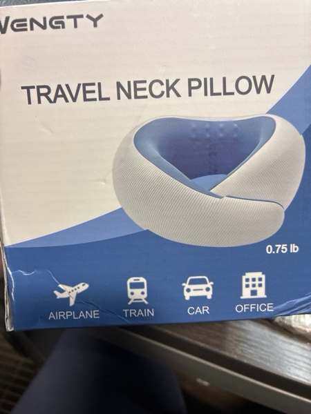 Condition photo showing New/Like New for Neck Pillow for Traveling,Travel Neck Pillow for Airplanes,Pure Memory Foam,Neck Pain Relief,Ergonomic Support for Long Flight