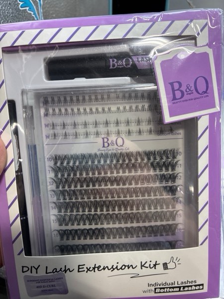 Condition photo showing New/Like New for B&Qaugen B&Q Eyelash Extension Kit with Bottom Lash Extension 10-18mm 40D D Curl Lash Clusters Kit with Bottom Lashes DIY Lash Extension Kit Bond and Seal Lash Applicator (Kit-40D-D-MIX10-18)