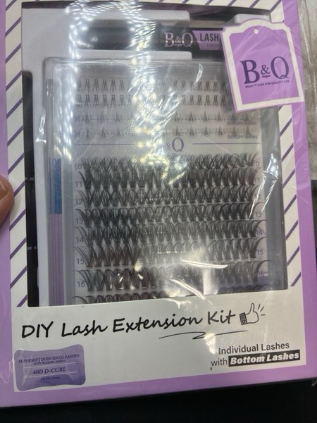 Condition photo showing New/Like New for B&Qaugen B&Q Eyelash Extension Kit with Bottom Lash Extension 10-18mm 40D D Curl Lash Clusters Kit with Bottom Lashes DIY Lash Extension Kit Bond and Seal Lash Applicator (Kit-40D-D-MIX10-18)
