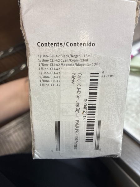 Condition photo showing New/Like New for Canon CLI-42 Genuine Eight Color Pack, Compatible with PIXMA PRO-100 Printers