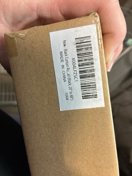 Condition photo showing New/Like New for Curtain Rods for Windows 20 to 88 Inches,Including Innovative Brackets and Buckles,Adjustable Length,Diameter 1 Inch,Easy to Install,Black Curtain Rod (Black, 35"-95") Black 35"-95"