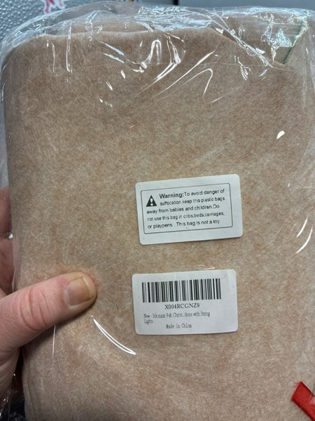 Condition photo showing New/Like New for Srkmxzr Felt Christmas Tree for Toddlers, Felt Christmas Tree with Lights 28x40.9 Inch, 38Pcs DIY 3D Wall Hanging Christmas Trees for Toddler Baby Kid Child, Felt Craft Kits for Xmas Party Decor Gift Style 3-28x40.9 Inch