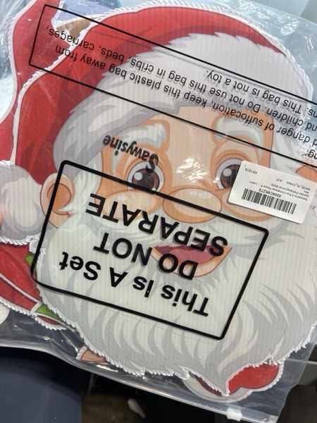 Condition photo showing New/Like New for Sawysine 3 Pcs Christmas Fence Peeker Decor with Light Santa Snowman Elk Gingerbread Man Elf Yard Sign Xmas Outdoor Decor Christmas Fence Peeker Art for Home Patio Lawn Garden Pathway(Vivid Style)