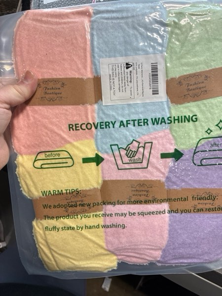 Condition photo showing New/Like New for 6 Pairs Womens Fuzzy Socks Winter Warm Soft Cozy Fluffy Microfiber House Sleeping Slipper Socks Christmas Gifts A3-rainbow Socks