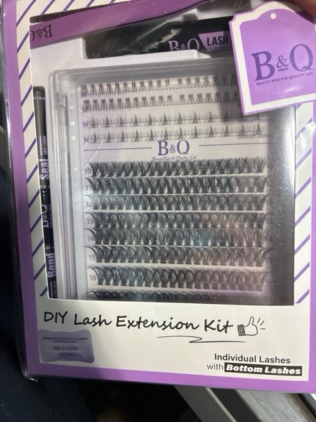 Condition photo showing New/Like New for B&Qaugen B&Q Eyelash Extension Kit with Bottom Lash Extension 10-18mm 40D D Curl Lash Clusters Kit with Bottom Lashes DIY Lash Extension Kit Bond and Seal Lash Applicator (Kit-40D-D-MIX10-18)