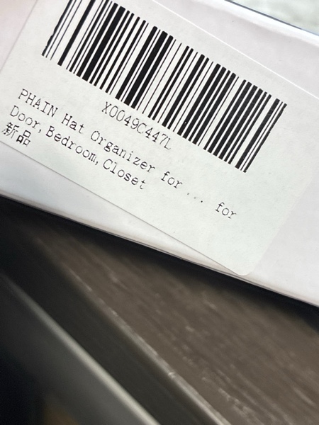 Condition photo showing New/Like New for Hat Organizer for Baseball Caps,Hat Rack for Wall, Compact Hat Storage Display Holder,Hold Up to 10 Hats,Hat Hanger Strong Adhesive/Wall Drilled for Door,Bedroom,Closet 1 Pack Gery Black