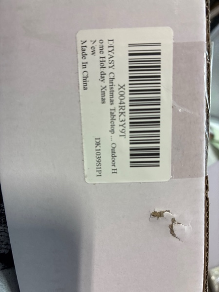 Condition photo showing New/Like New for DIYASY Christmas Tabletop LED Lighted Decorations, Wooden Table Centerpiece Decor Rustic Farmhouse Signs Xmas Tree Décor Winter Holiday Block Holiday Indoor Outdoor Room Party