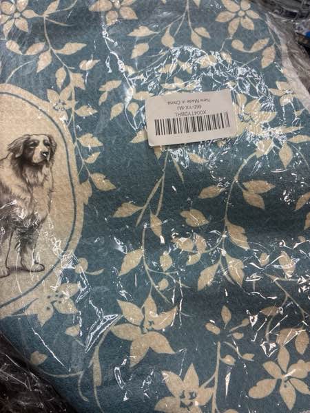 Condition photo showing New/Like New for Blue Floral American Shepherd Dog Kitchen Dish Towels, American Shepherd Gifts for Women, Dog Lovers Mom Gifts, Vintage Flower Cottagecore Hand Towel Kitchen Tea Towels Decorations, 16x24inch Dog16