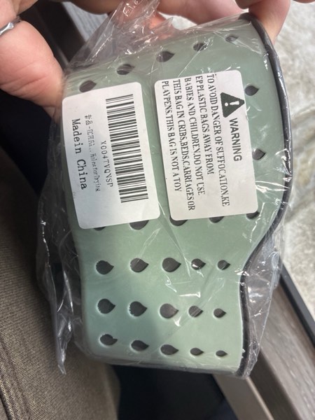 Condition photo showing New/Like New for EC ELEGANTCHARM Kitchen Sink Caddy Sponge Holder Silicone Plastic Soap Holder Hanging Ajustable Strap Faucet Caddy with Drain Holes for Drying Sky Blue