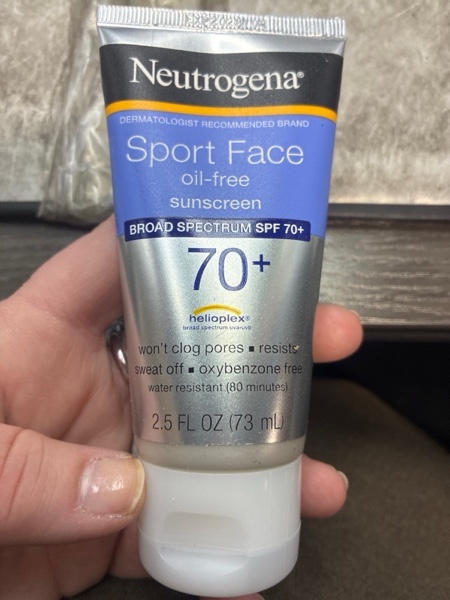 Condition photo showing New/Like New for Neutrogena Sport Face Sunscreen SPF 70+, Oil-Free, 2.5 fl oz, Sweat & Water-Resistant, Broad-Spectrum UVA/UVB, Nourish & Restore Skin Balance, Oxybenzone Free Sunscreen For Face SPF 70 2.5 Fl Oz (Pack of 1)